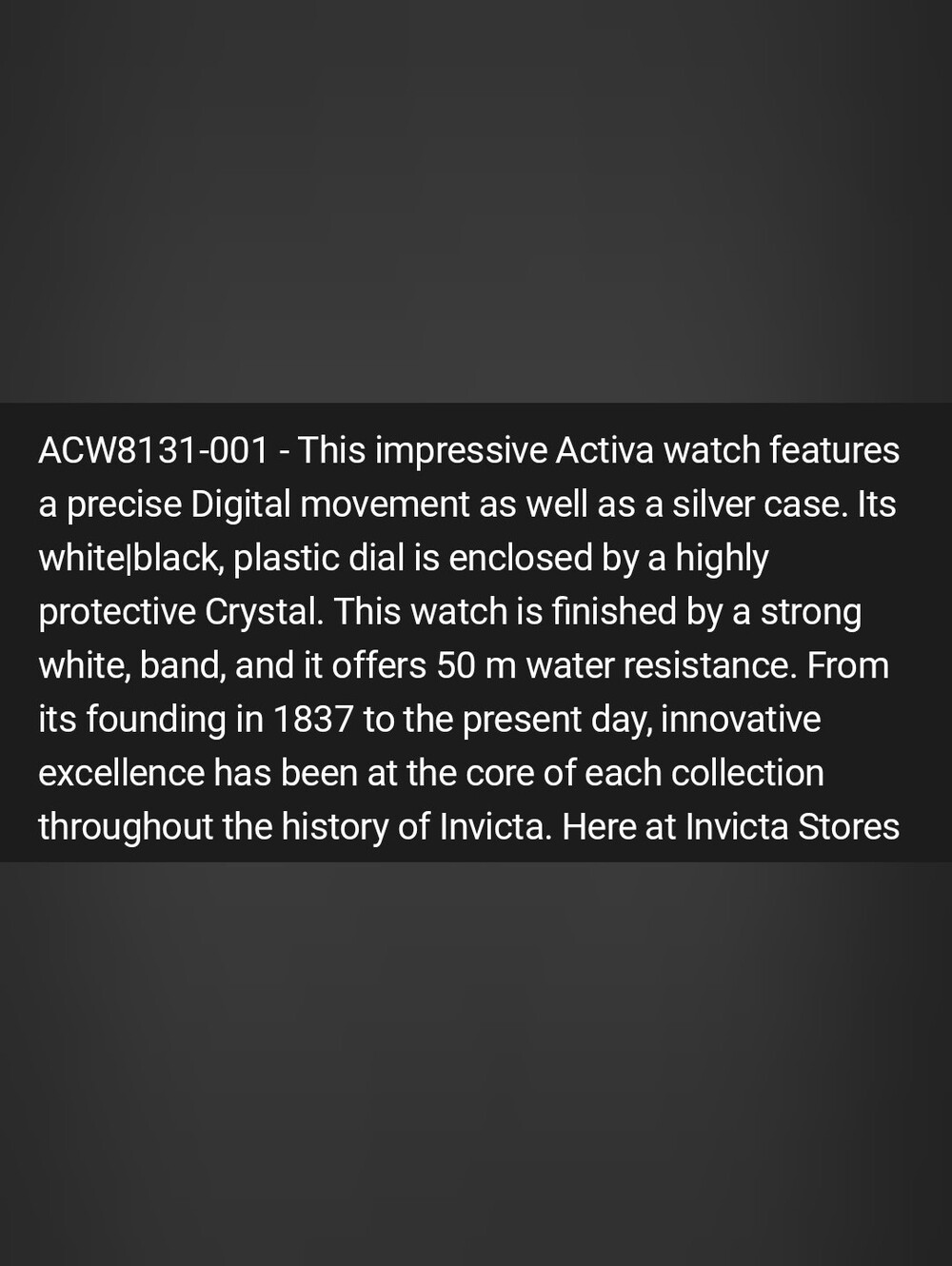 NEW⌚️Activa Venzis X Invicta Digital Men's Watch 50mm White Chrome ACW8131-001 - Picture 3 of 11
